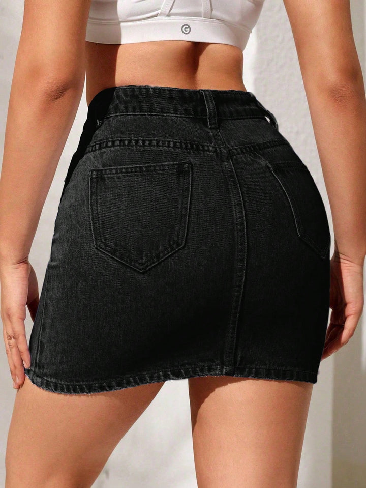 Fustă mini SHEIN, negru