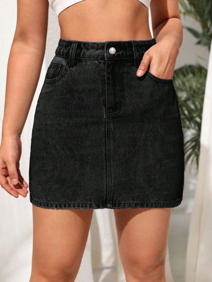 Fustă mini SHEIN, negru