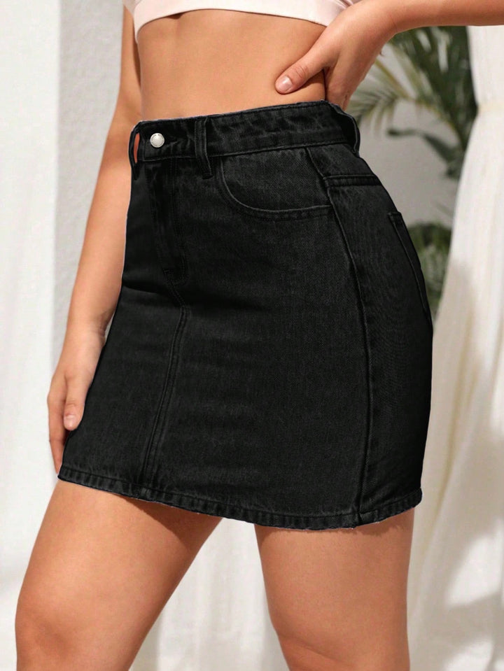 Fustă mini SHEIN, negru