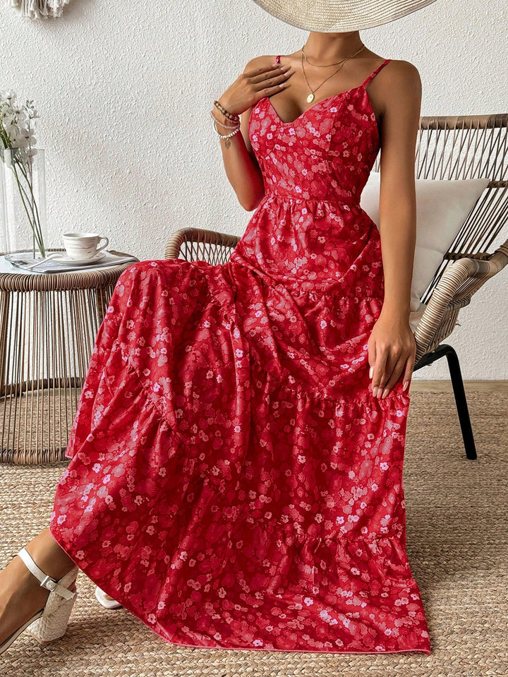 Rochie maxi SHEIN, roșu