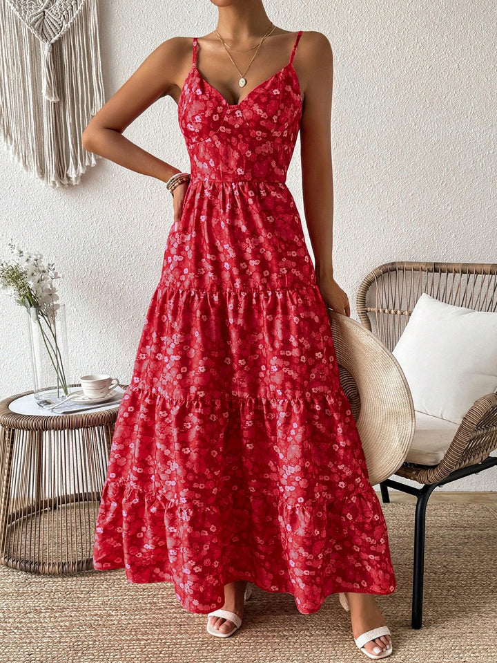 Rochie maxi SHEIN, roșu