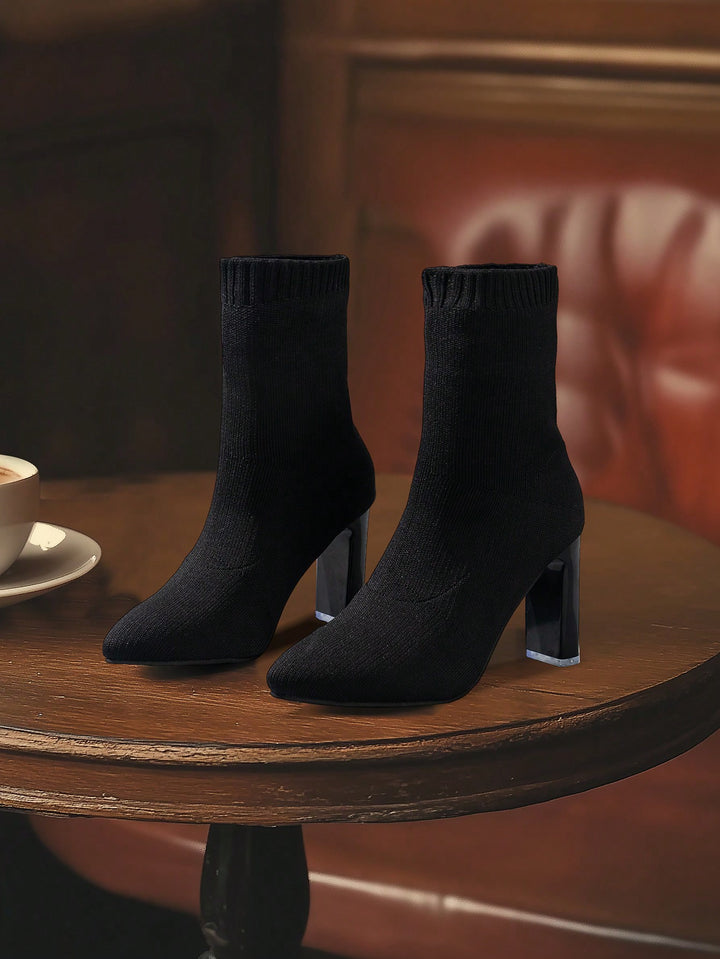 Botine SHEIN, negru