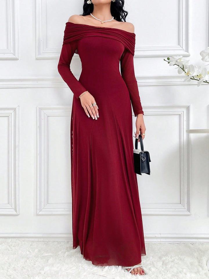 Rochie maxi SHEIN, vișiniu