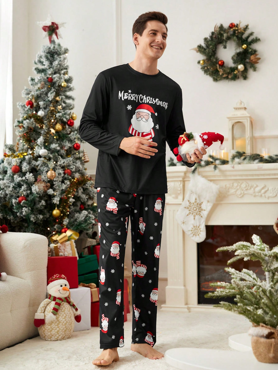 Pijamale SHEIN, negru