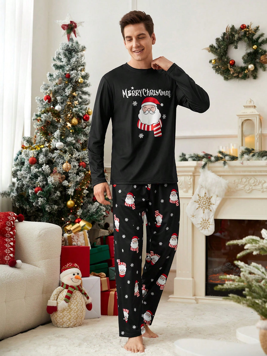 Pijamale SHEIN, negru