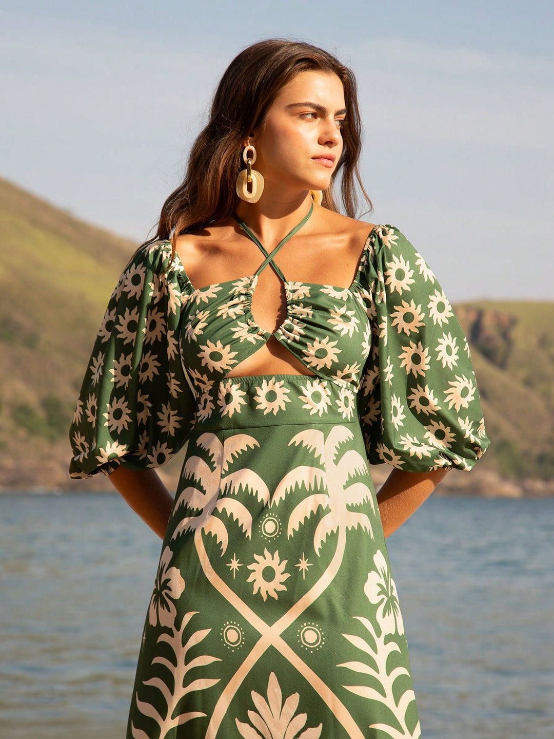 Rochie maxi SHEIN, mix culori