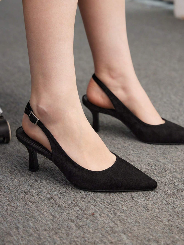 Pantofi cu toc SHEIN, negru