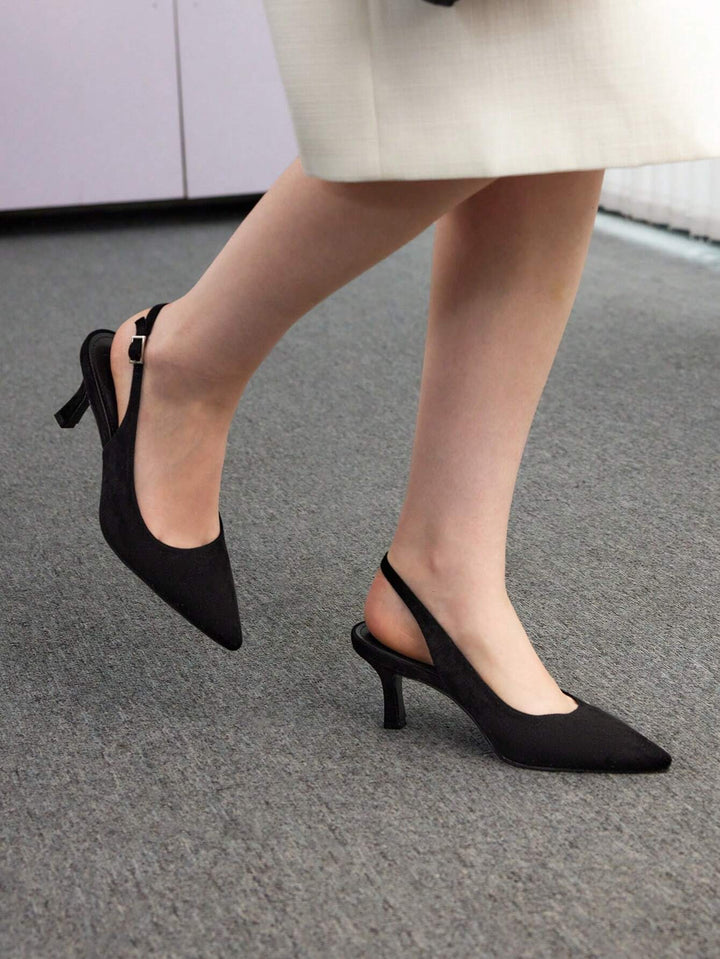 Pantofi cu toc SHEIN, negru