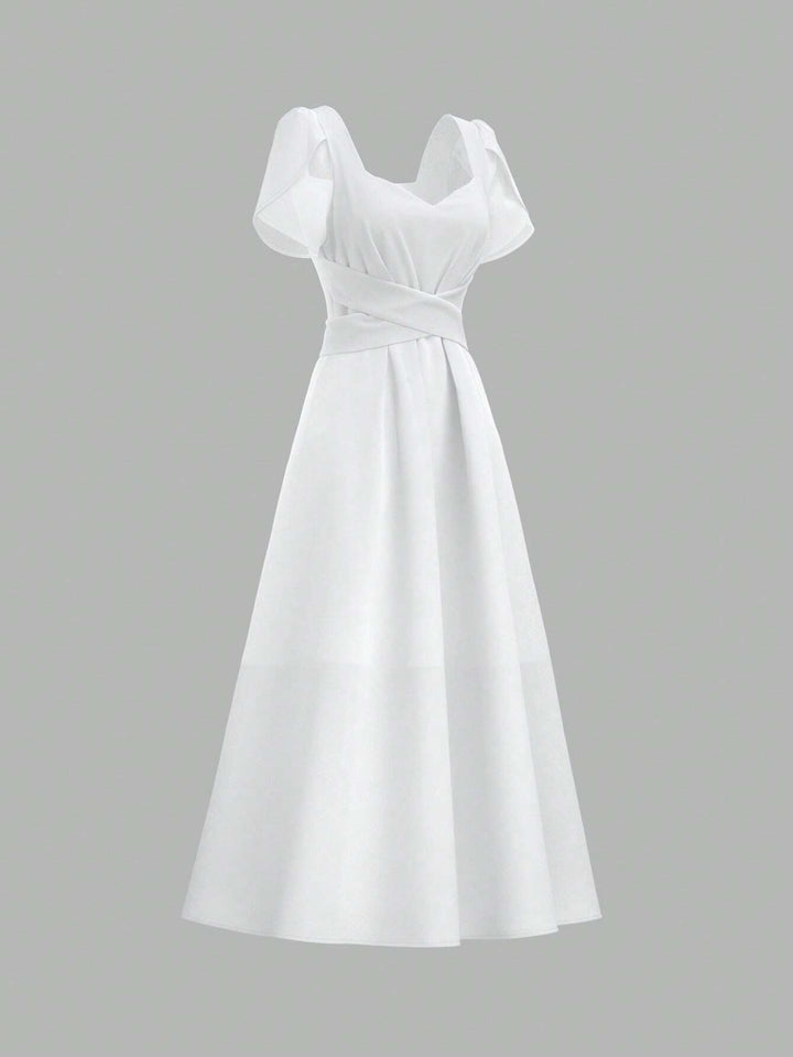 Rochie maxi SHEIN, alb