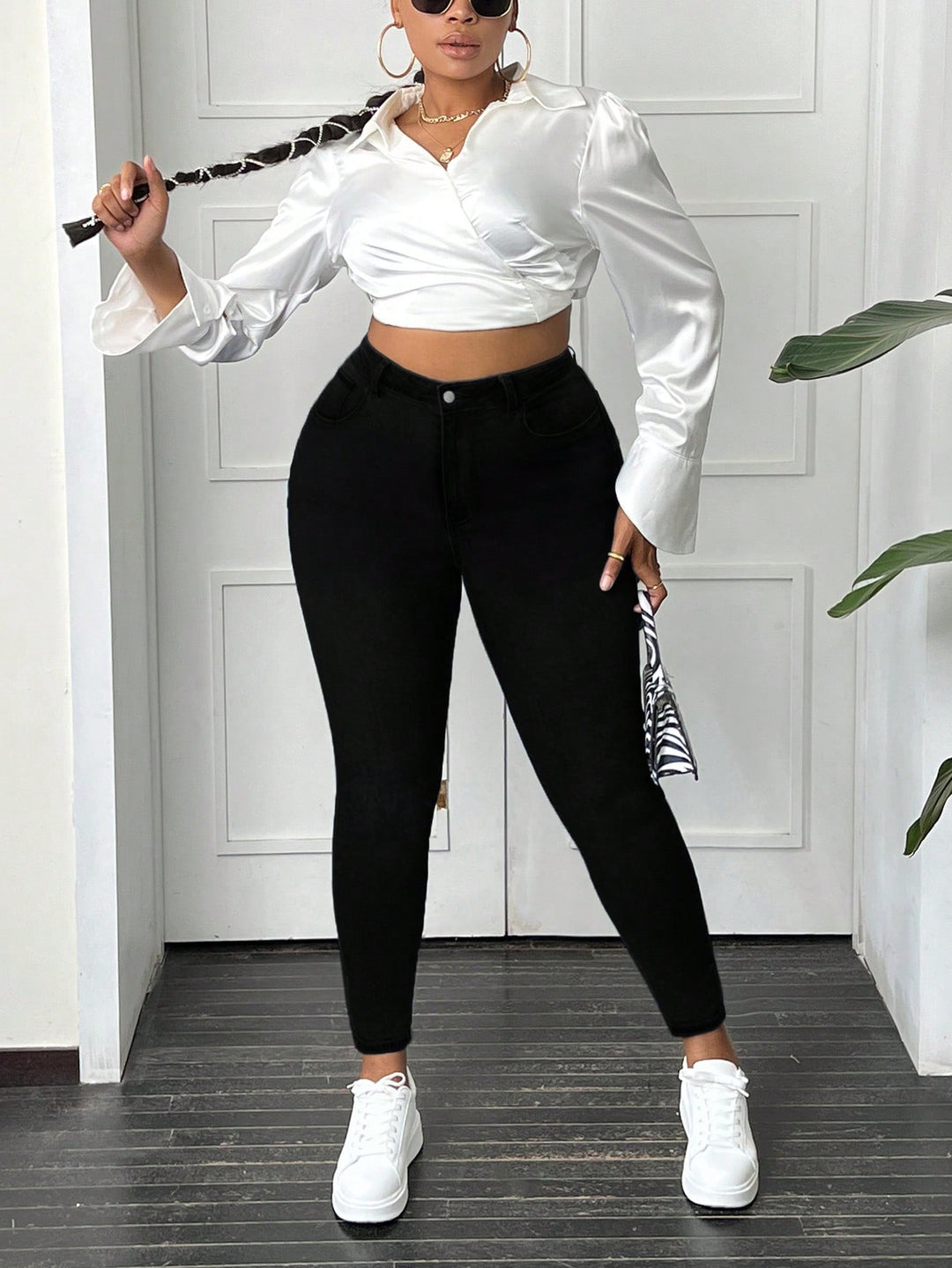 Jeans SHEIN, negru