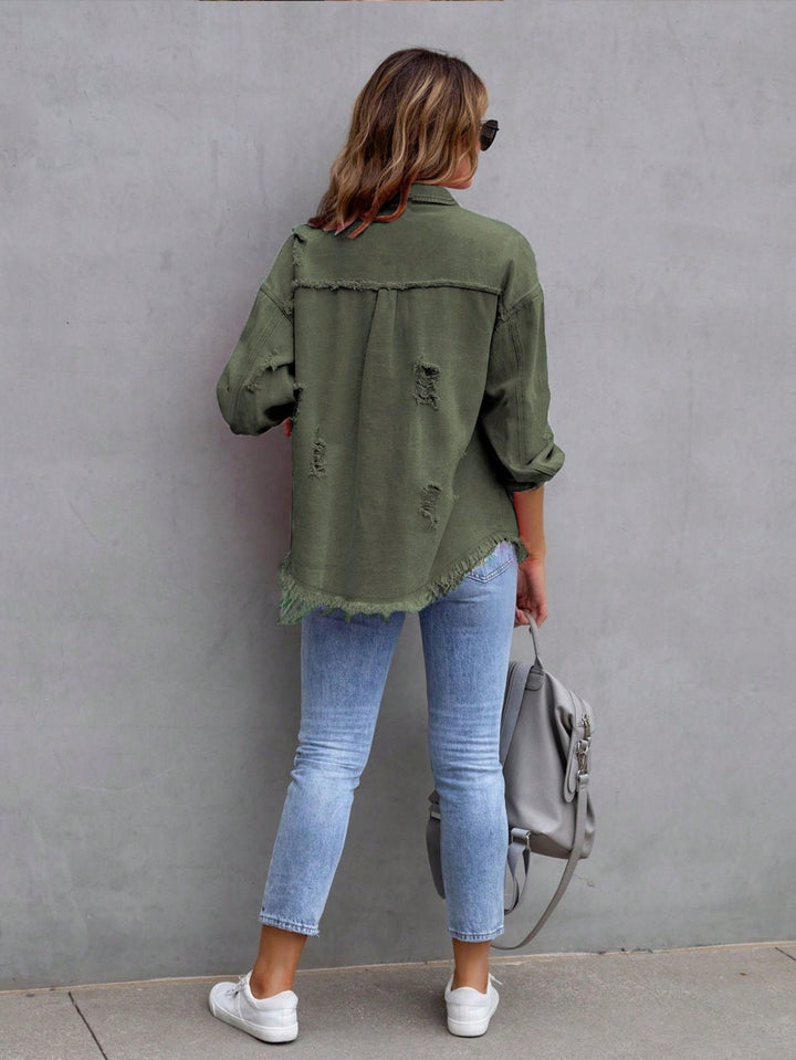 Top SHEIN, kaki