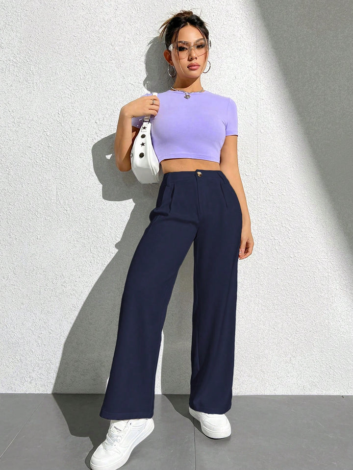 Pantaloni SHEIN, albastru