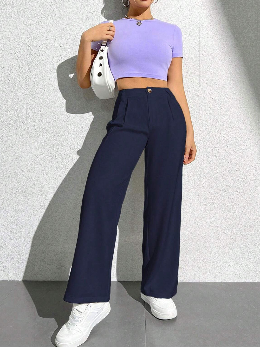 Pantaloni SHEIN, albastru