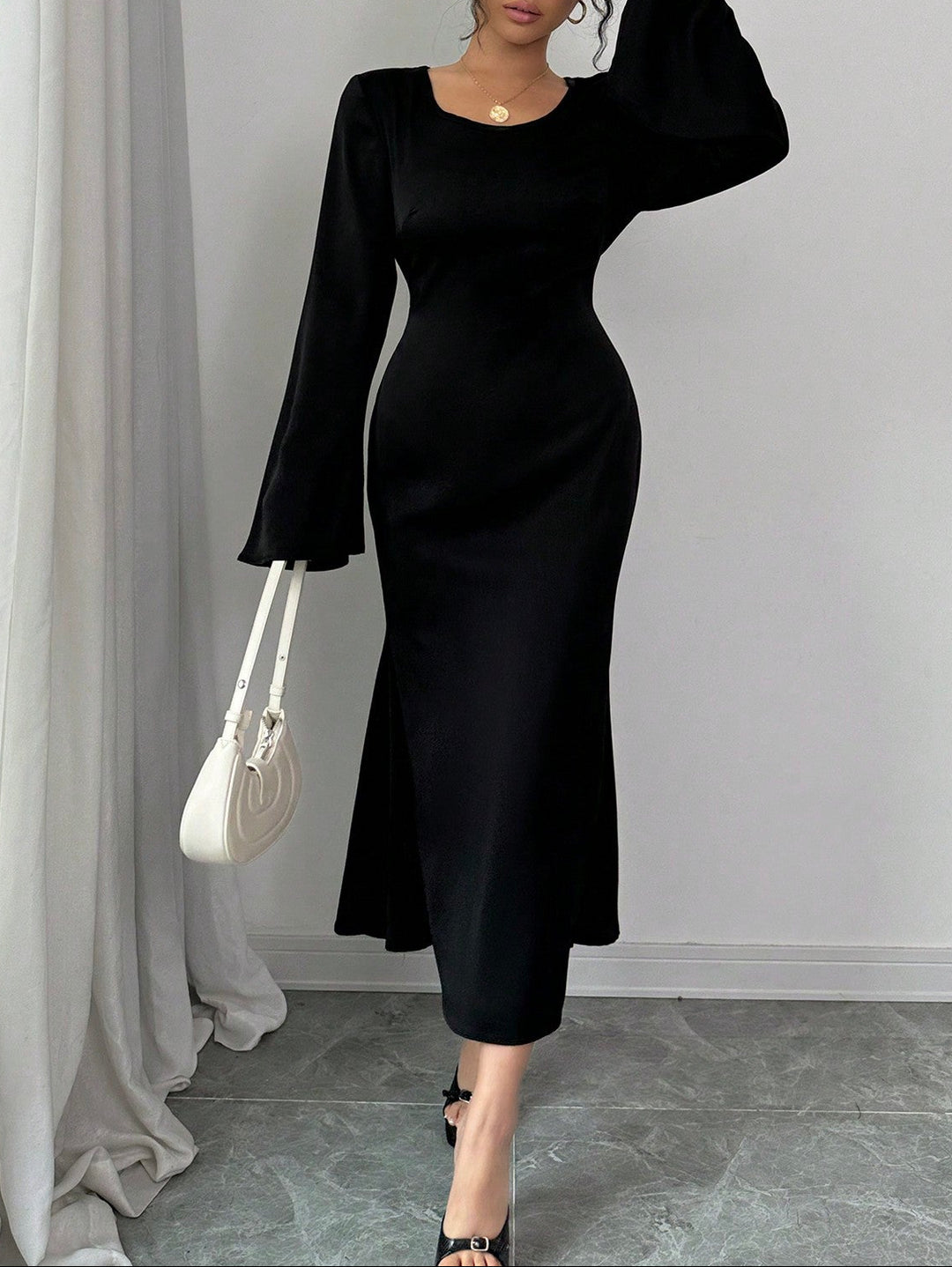 Rochie maxi SHEIN, negru