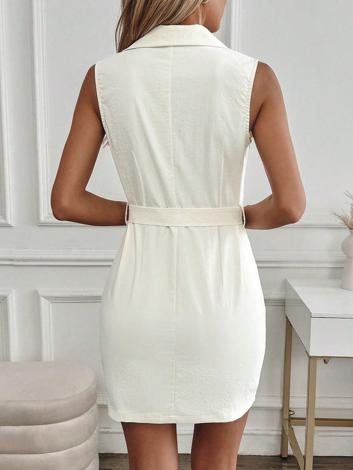 Rochie mini SHEIN, alb