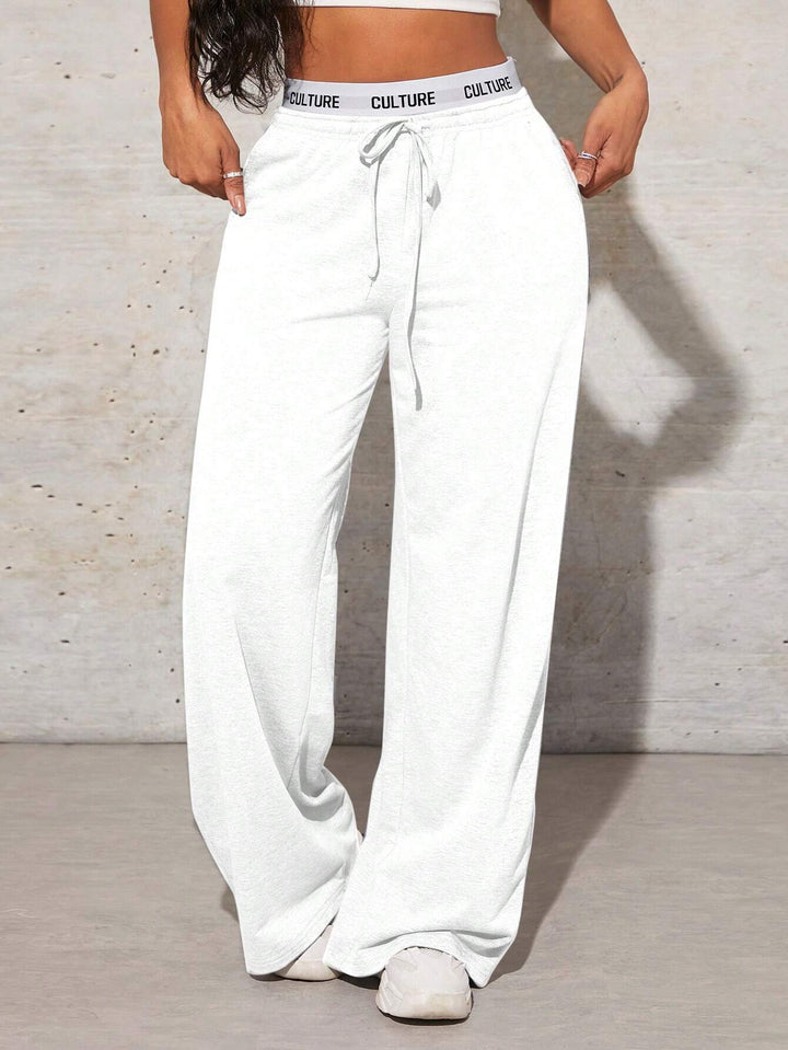 Pantaloni SHEIN, alb