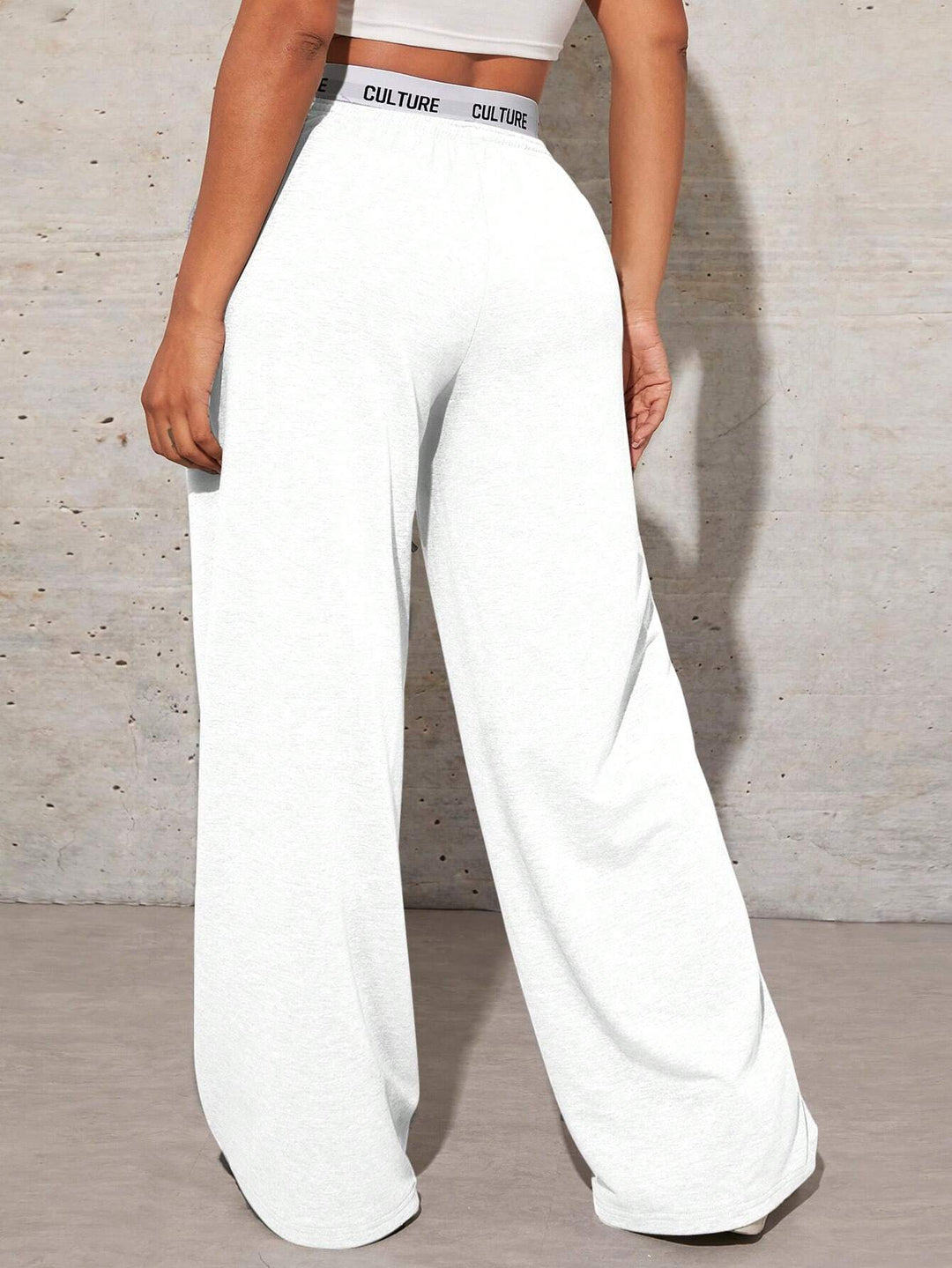 Pantaloni SHEIN, alb