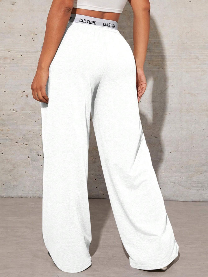 Pantaloni SHEIN, alb
