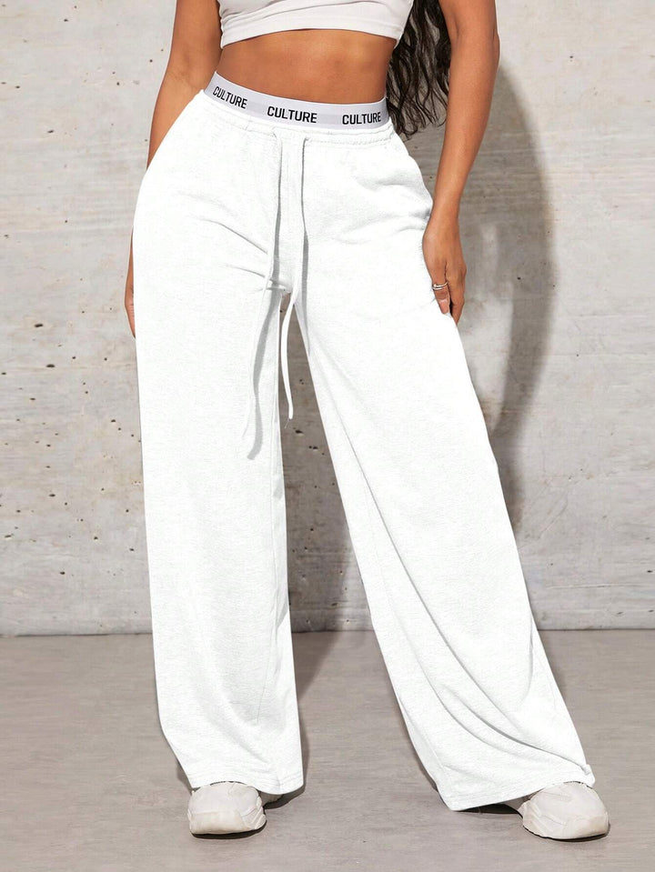 Pantaloni SHEIN, alb