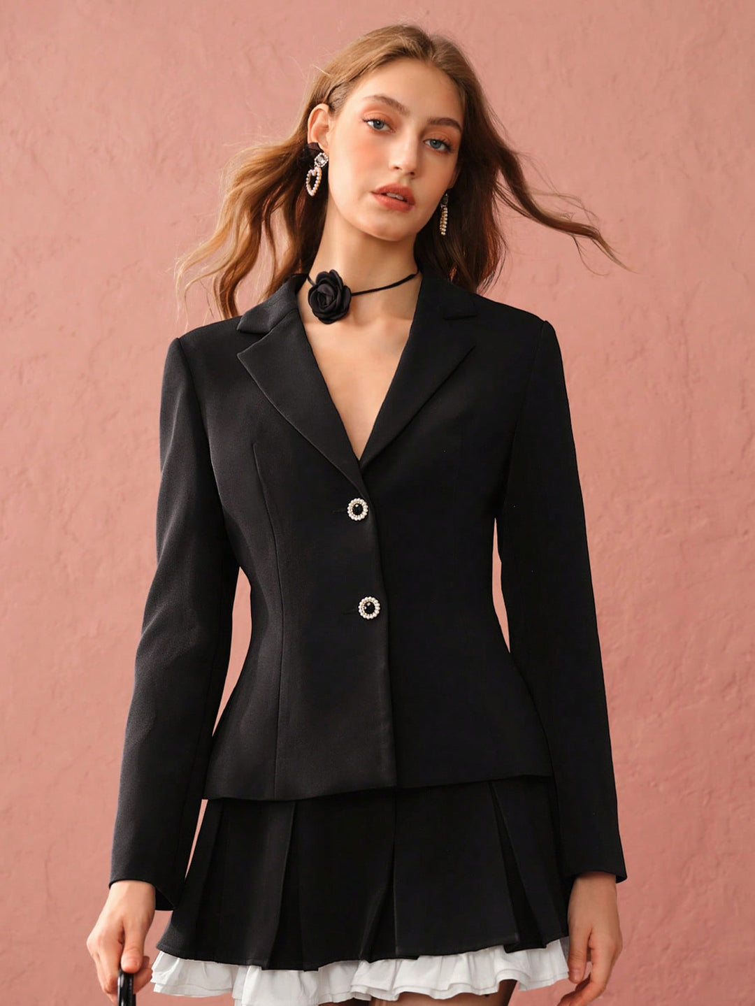 Sacou SHEIN, negru