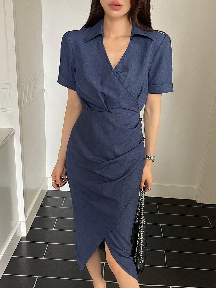 Rochie midi SHEIN, albastru