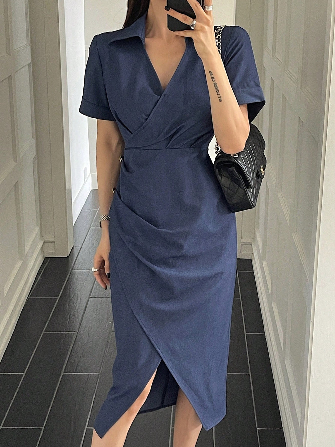 Rochie midi SHEIN, albastru