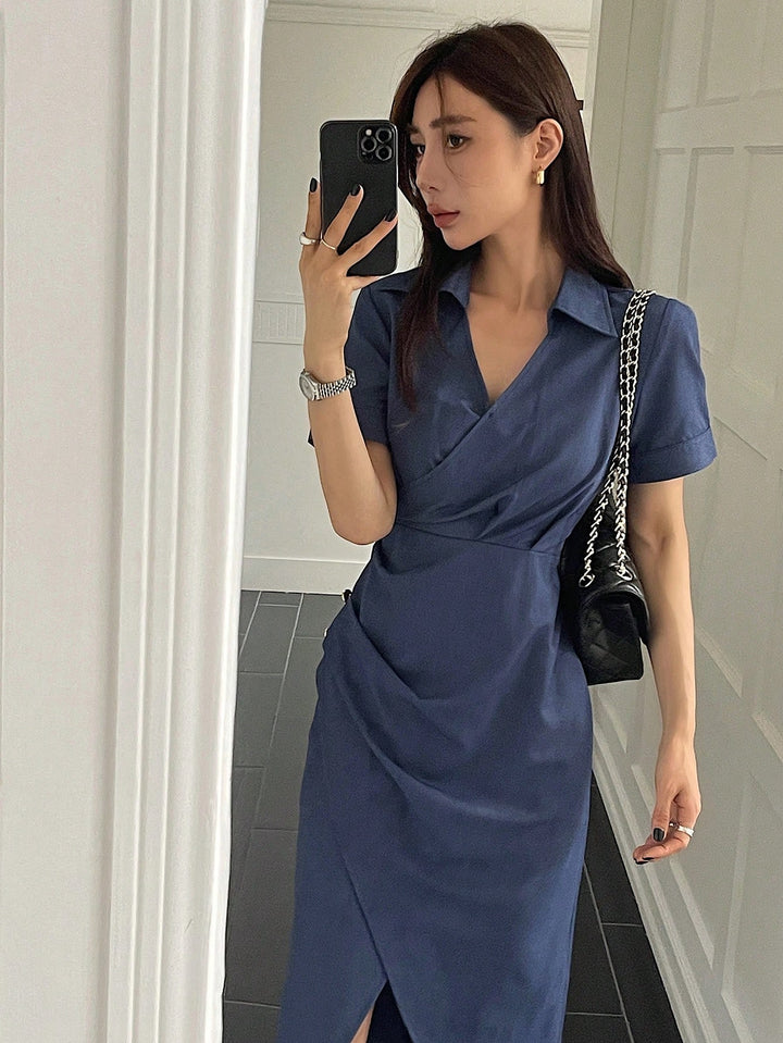 Rochie midi SHEIN, albastru