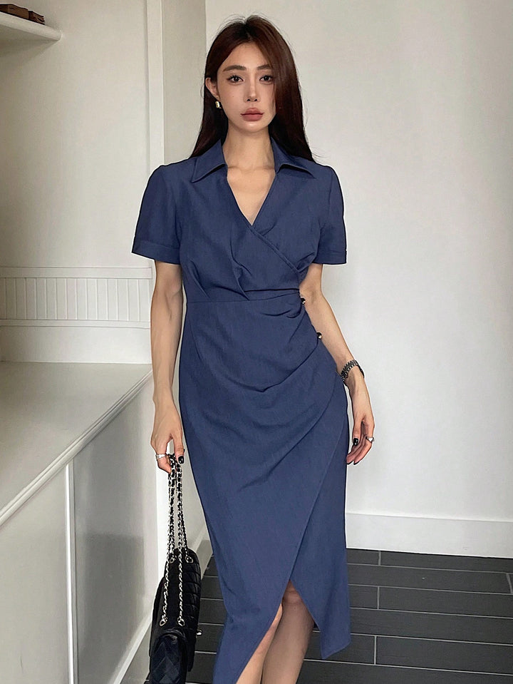 Rochie midi SHEIN, albastru