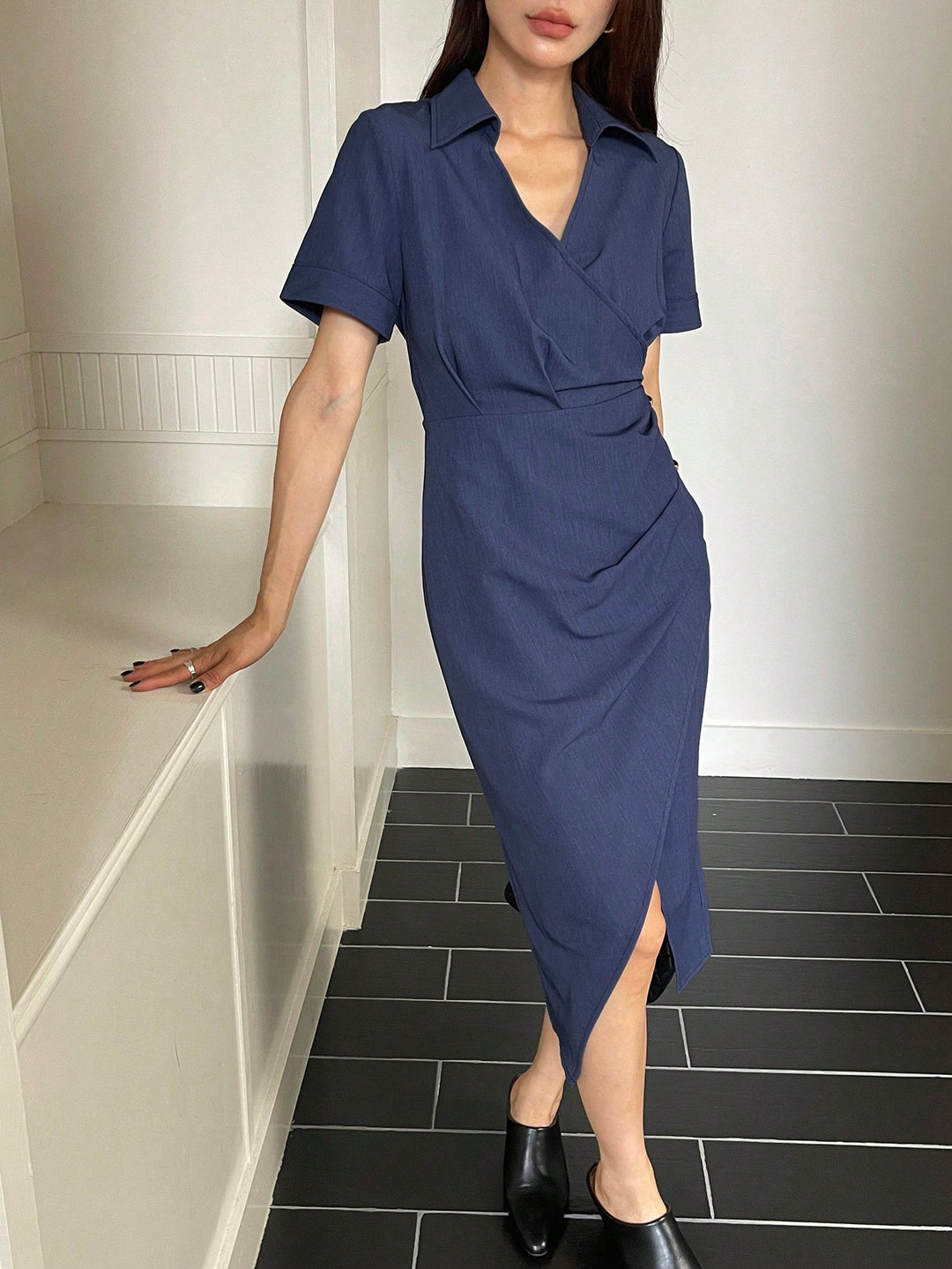 Rochie midi SHEIN, albastru
