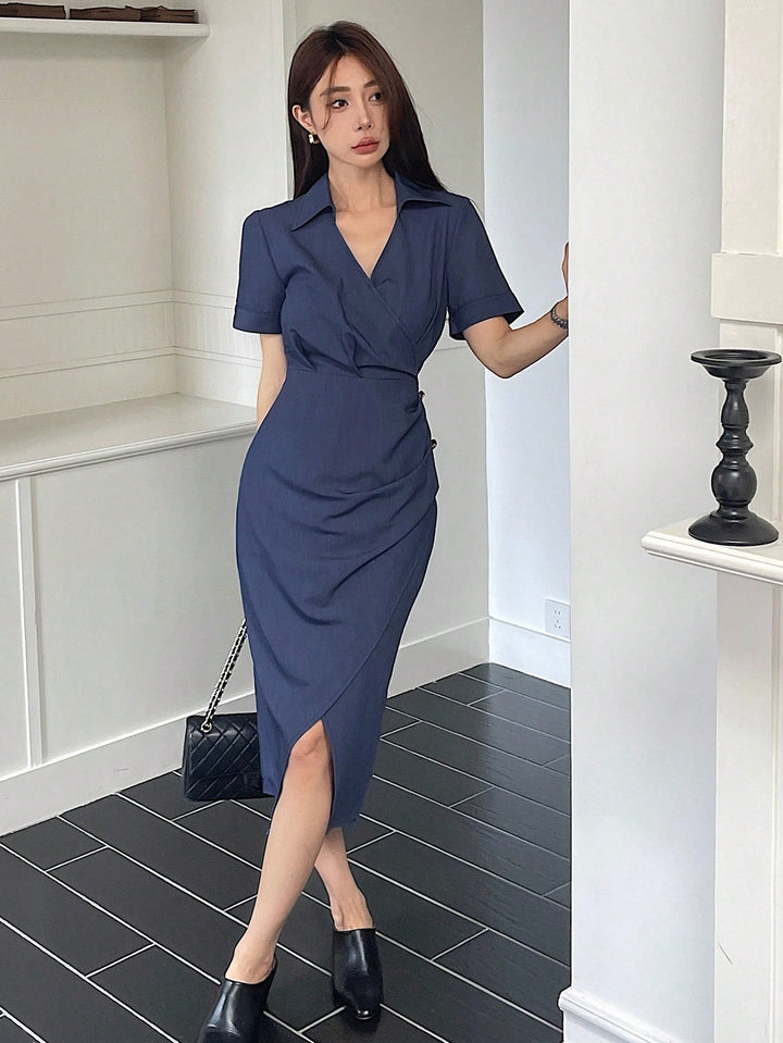 Rochie midi SHEIN, albastru