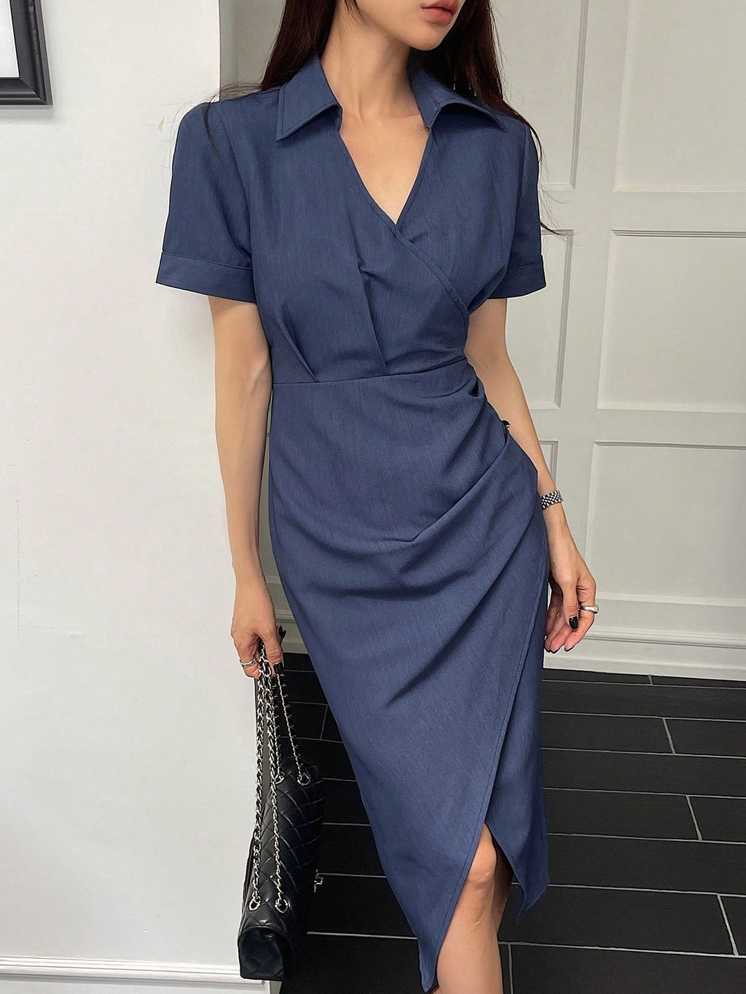 Rochie midi SHEIN, albastru