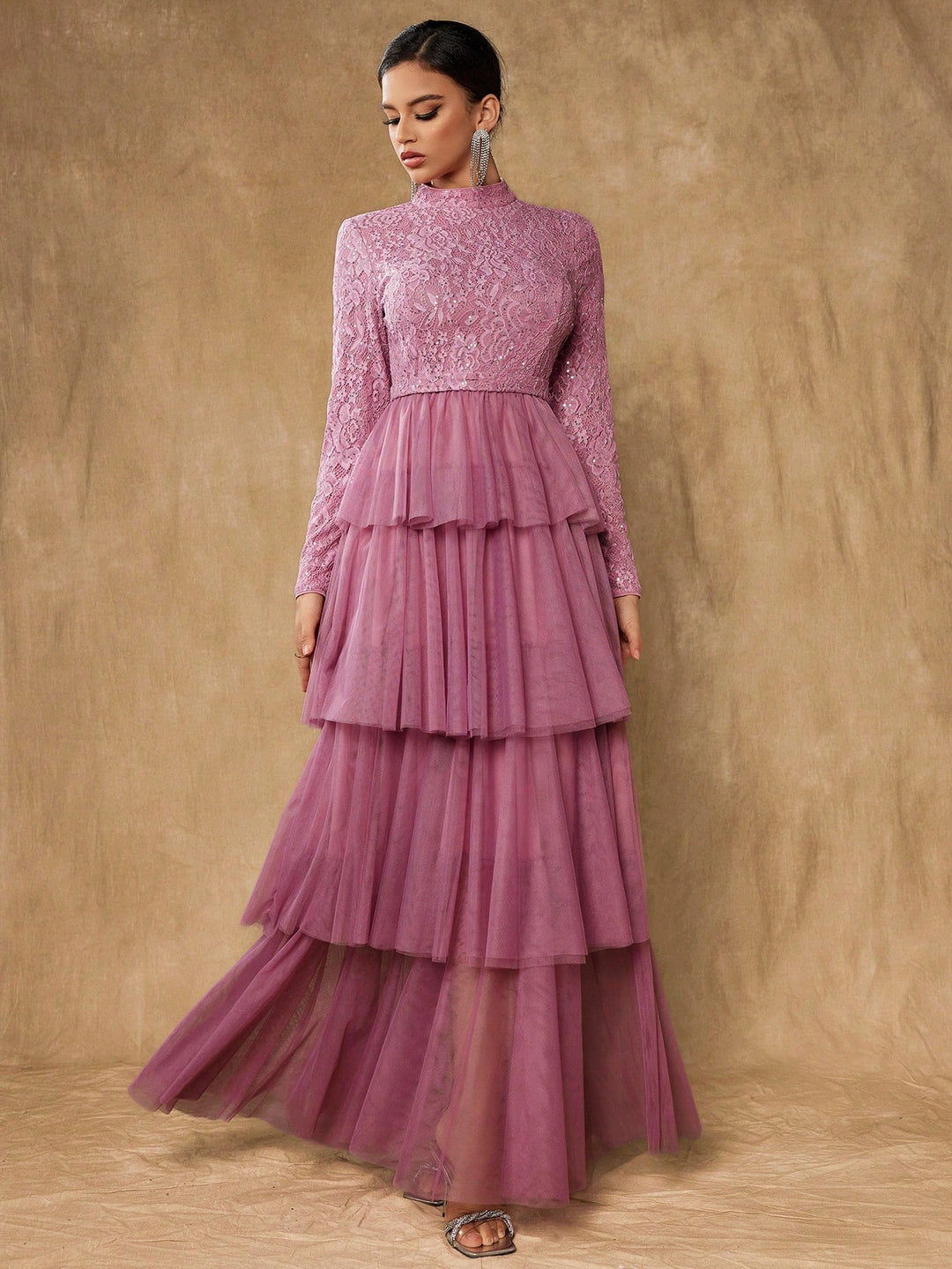 Rochie de ocazie SHEIN, mov