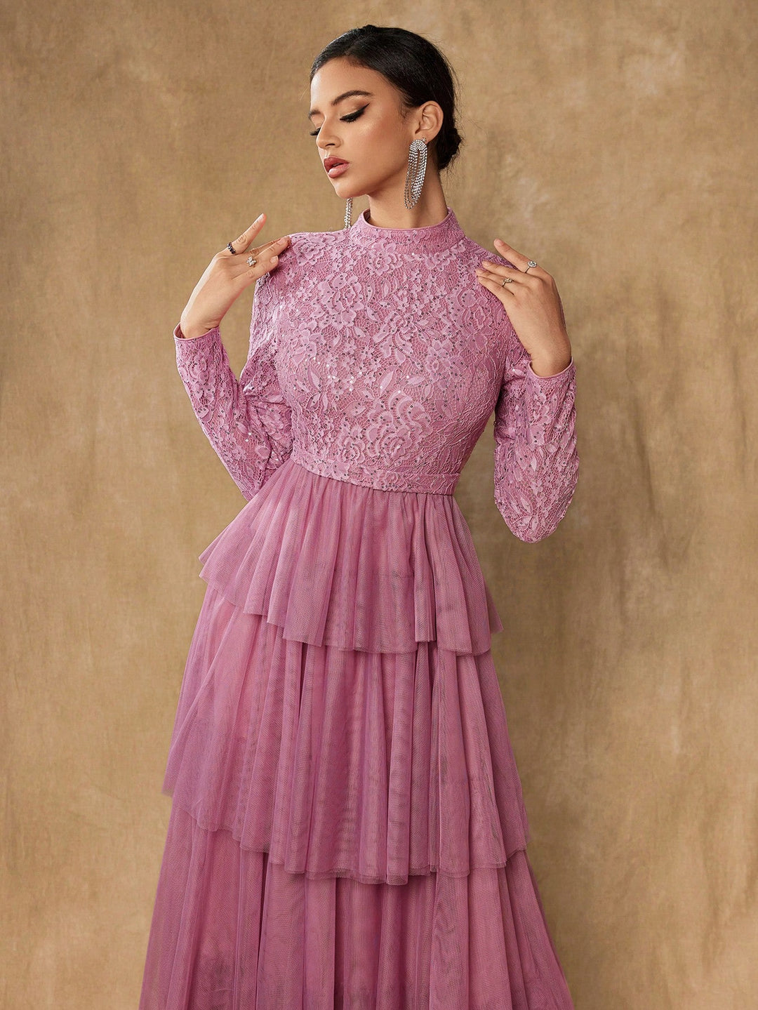 Rochie de ocazie SHEIN, mov