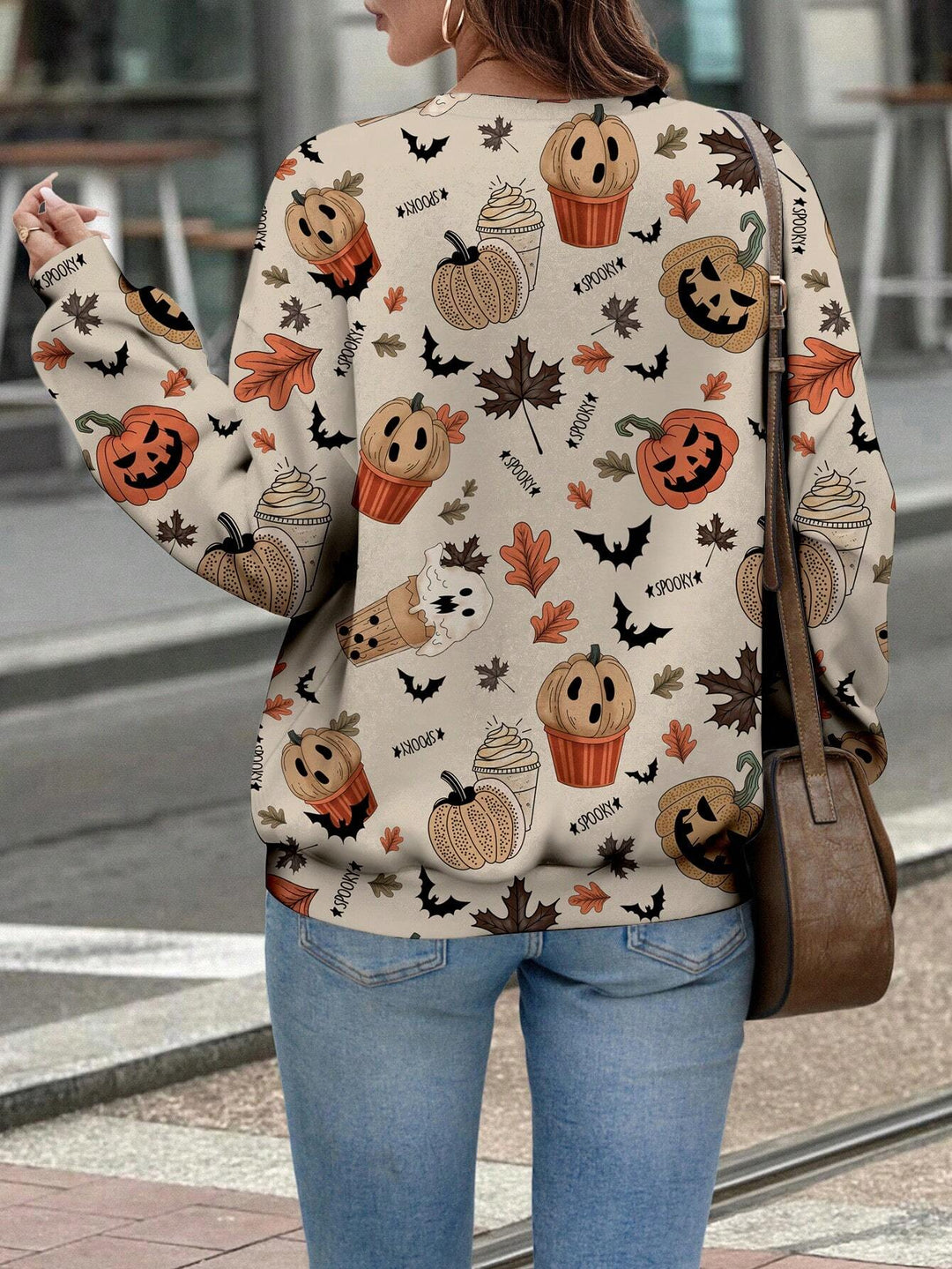 Shein Curve+ blúz, bézs