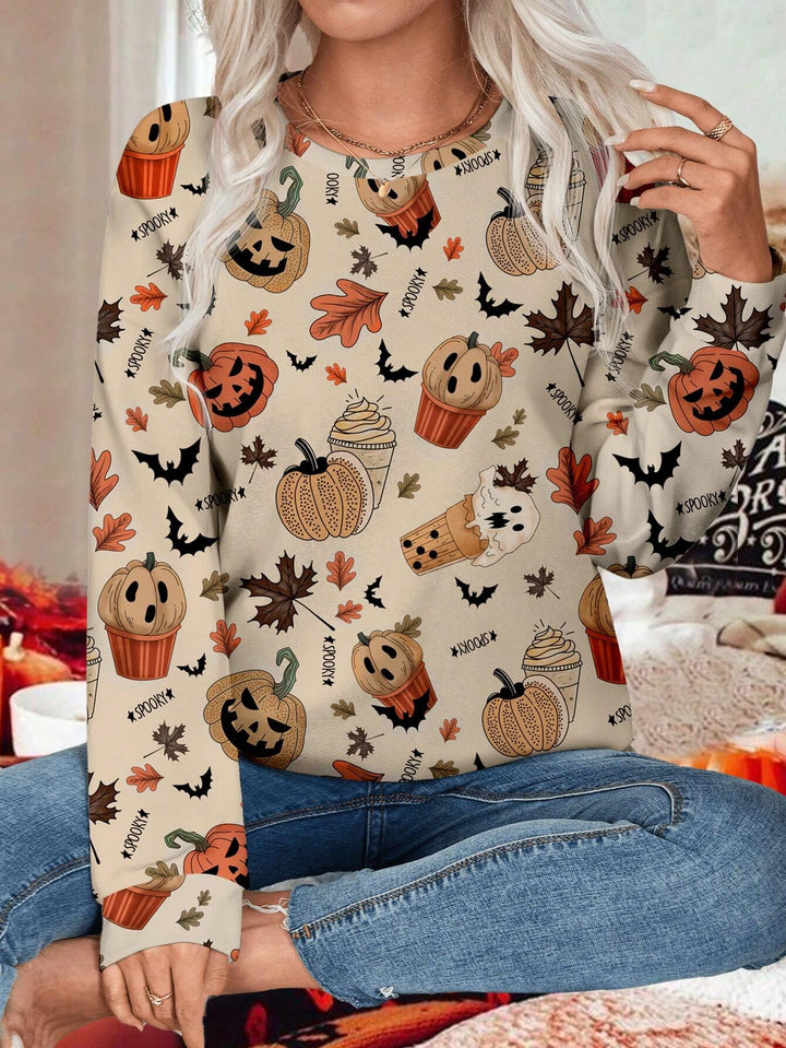 Shein Curve+ blúz, bézs