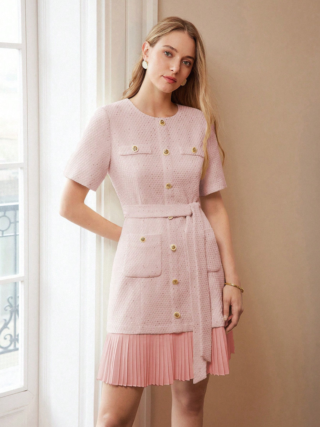 Rochie scurtă SHEIN, roz