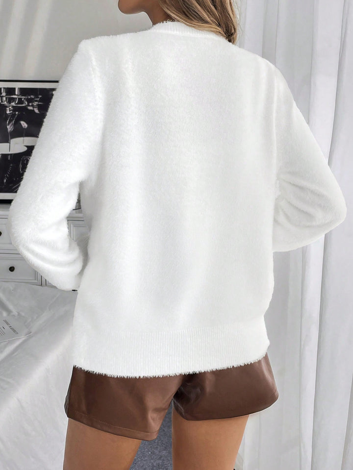 Cardigan SHEIN, alb
