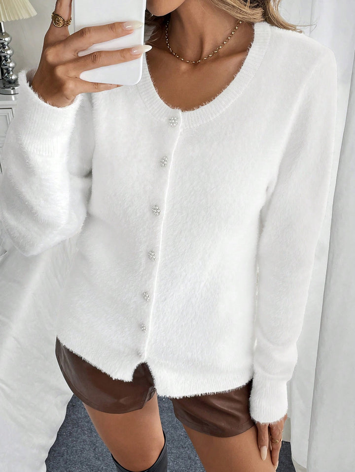 Cardigan SHEIN, alb
