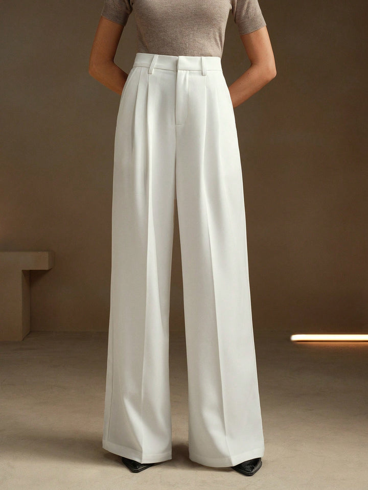 Pantalon SHEIN, alb