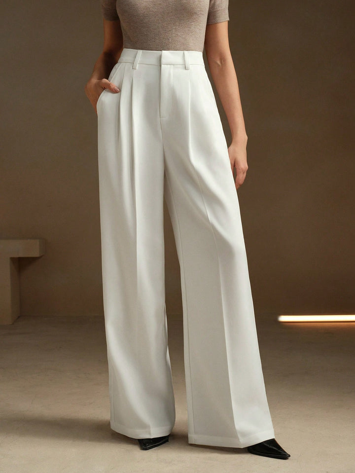 Pantalon SHEIN, alb