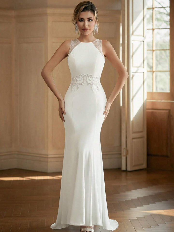 Rochie maxi SHEIN, alb