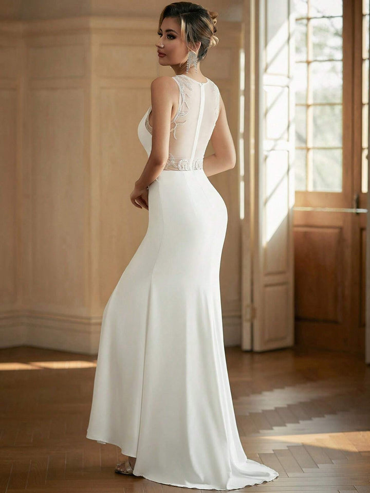 Rochie maxi SHEIN, alb
