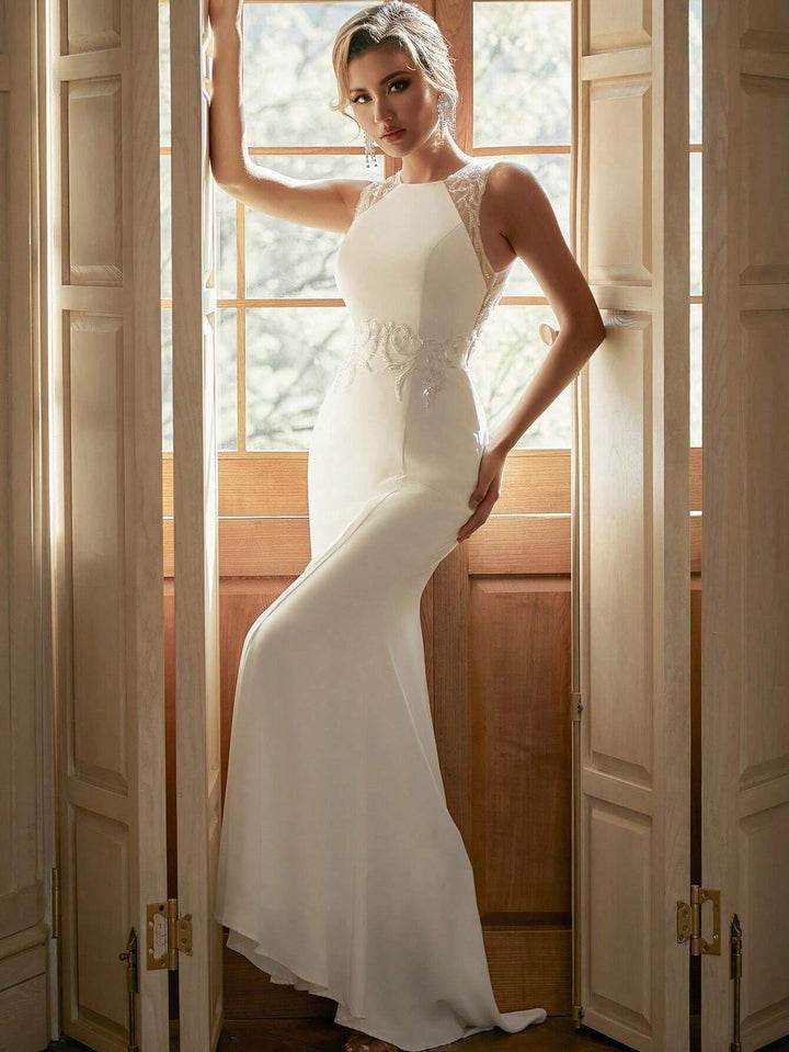 Rochie maxi SHEIN, alb