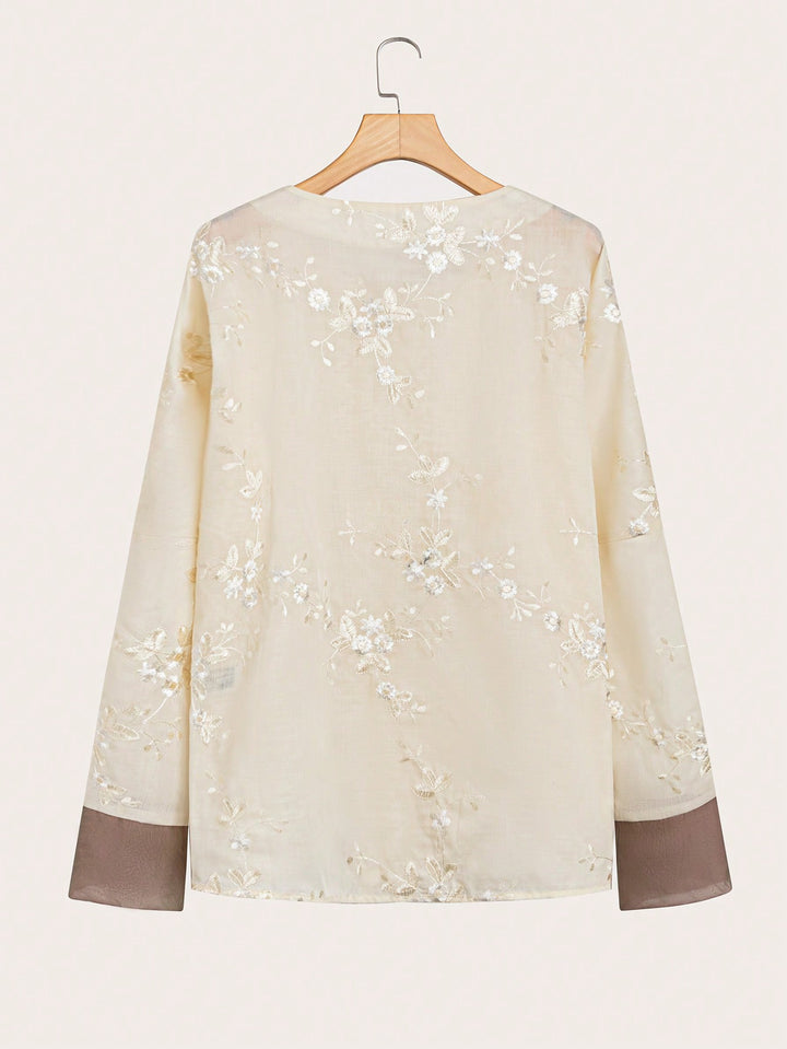 Bluza cu nasturi SHEIN, portocaliu