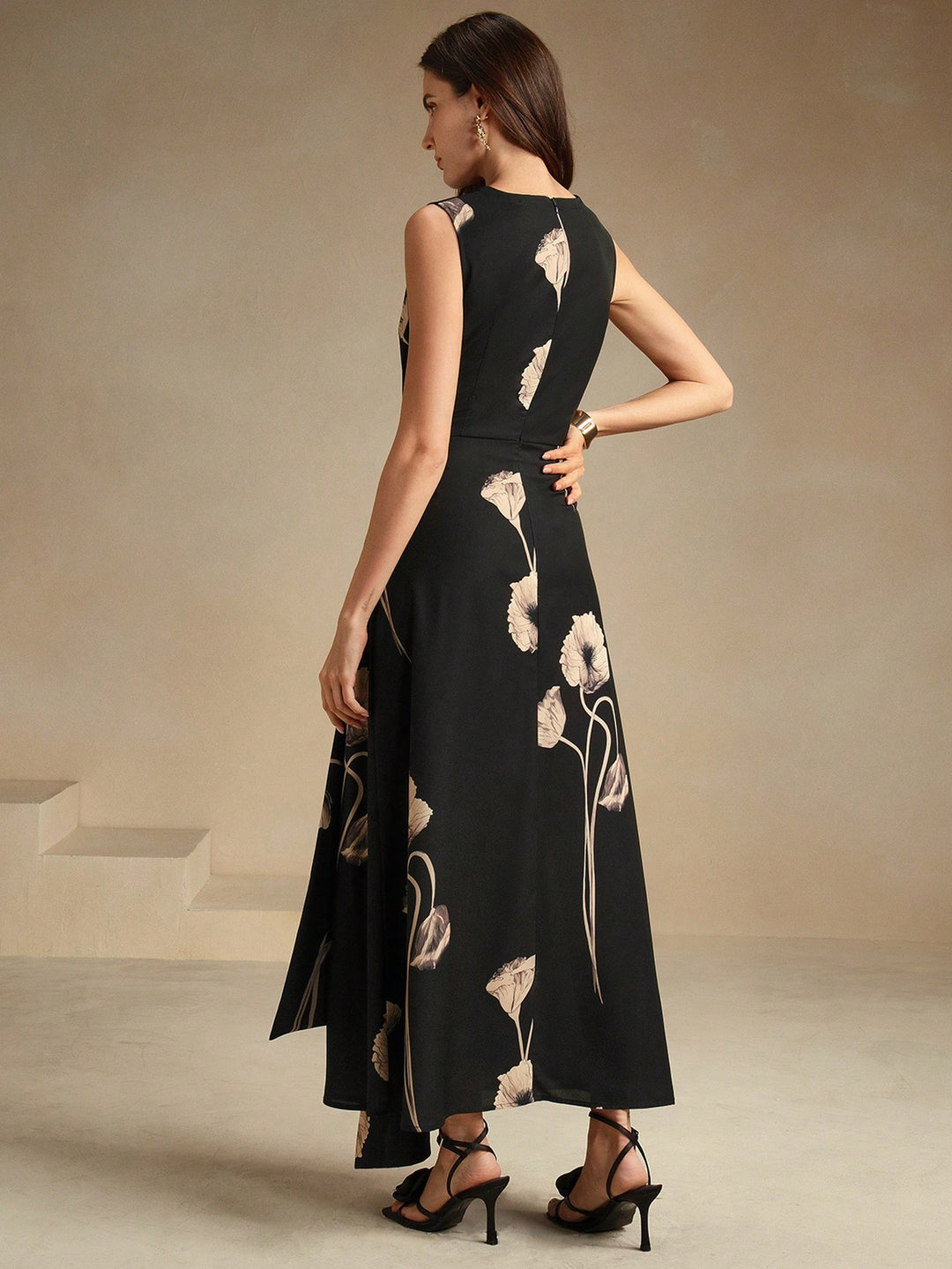 SHEIN maxi ruha, fekete