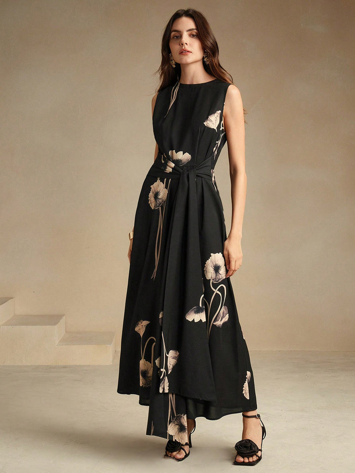 SHEIN maxi ruha, fekete