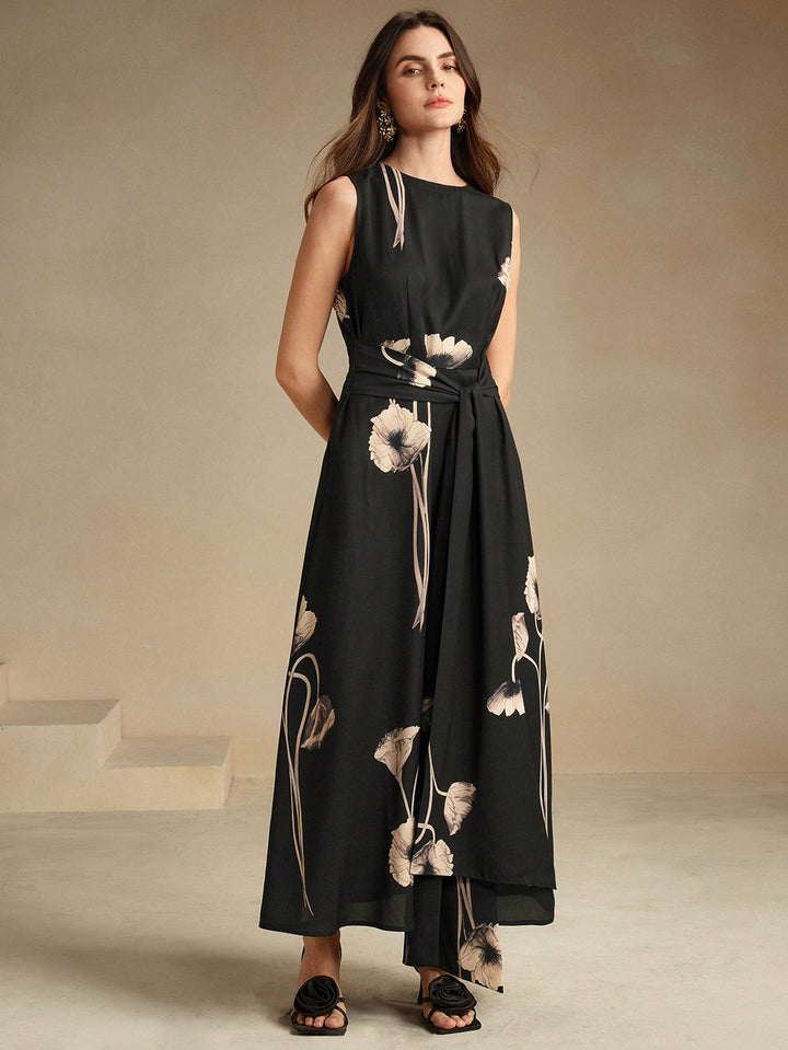 SHEIN maxi ruha, fekete
