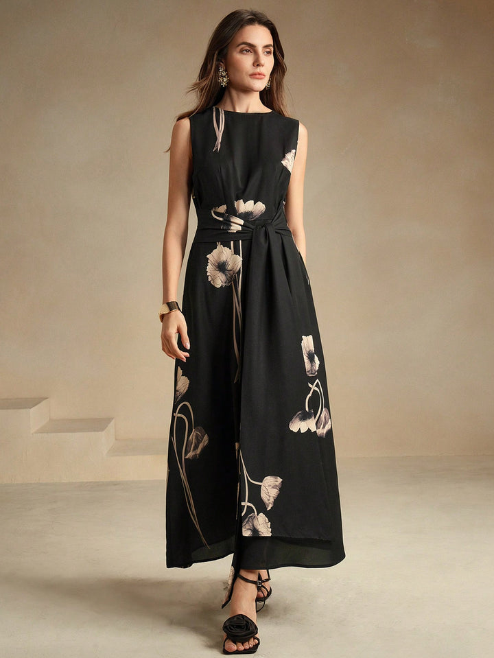 SHEIN maxi ruha, fekete