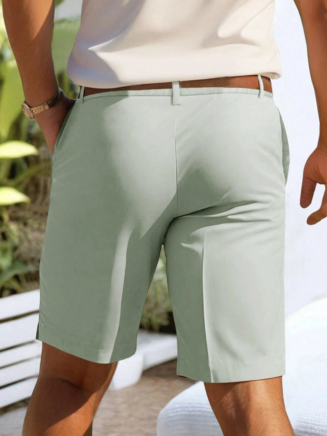 Pantaloni scurți SHEIN, verde