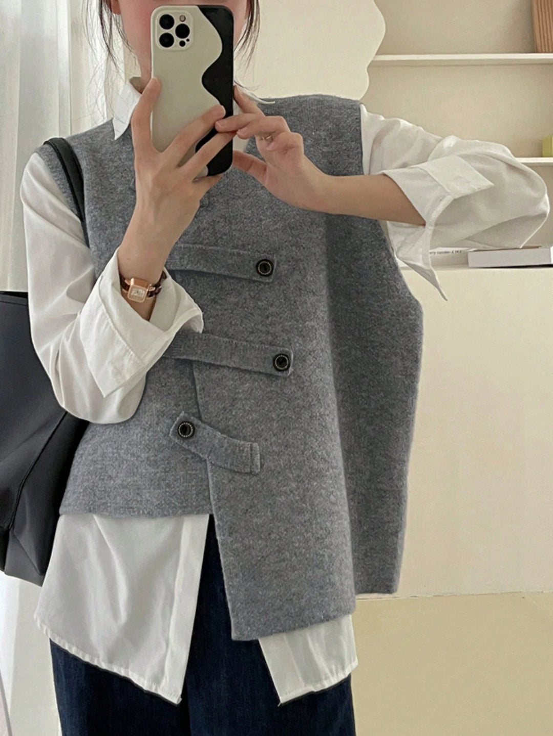 Cardigan SHEIN, gri